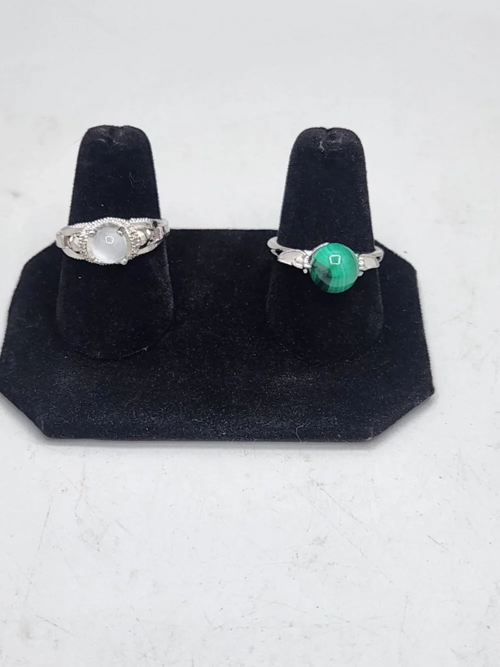 Lot of 6 Costume Jewelry Rings Rhinestones Fashion Bling Statement Size 7